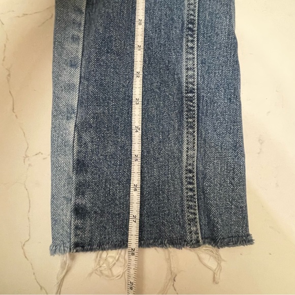 Urban Outfitters BDG jessye two toned mid rise true straight leg jeans 24 - Picture 15 of 16